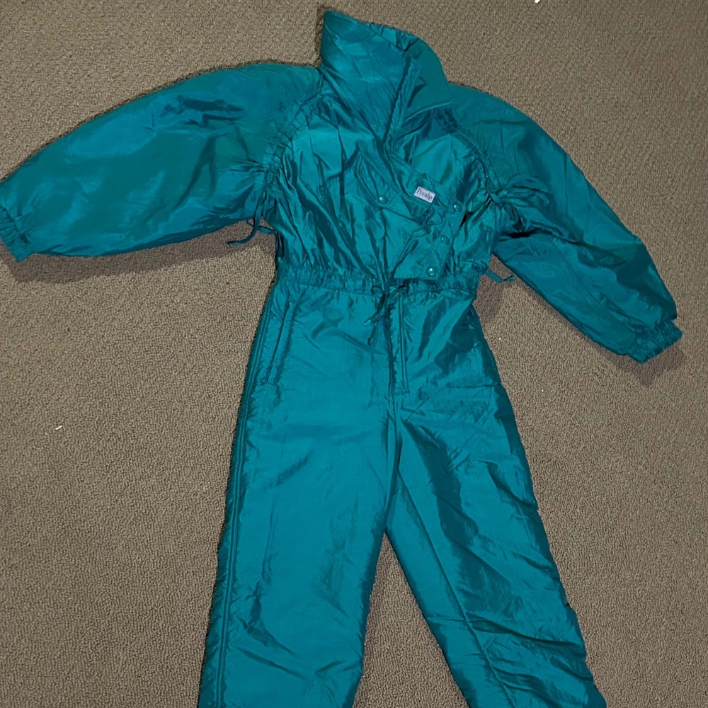 Vintage Peralp Ski Suit US Size 4 in Teal